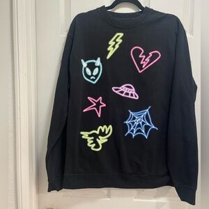 Stray Kids 2nd World Tour Maniac Black Sweatshirt Unisex - Med - EUC